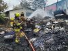 Bomberos controlaron incendio en un galpón de la vía a la Costa