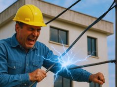 Obrero sufrió descarga eléctrica mientras trabajaba en una terraza