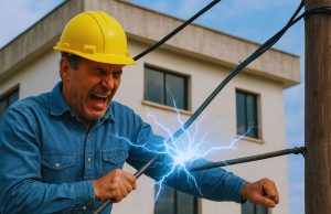 Obrero sufrió descarga eléctrica mientras trabajaba en una terraza