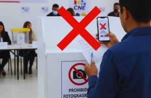 CNE recuerda que está prohibido fotografiar la papeleta