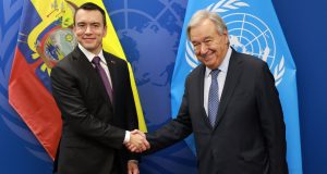 Noboa aborda seguridad, inversión y comercio durante agenda de alto nivel en Nueva York